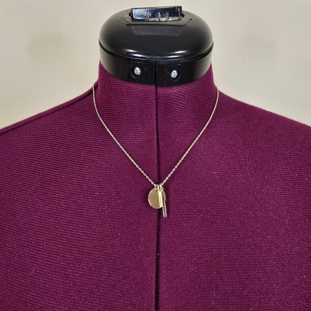 J. Crew Gold Mixed Pendant Necklace